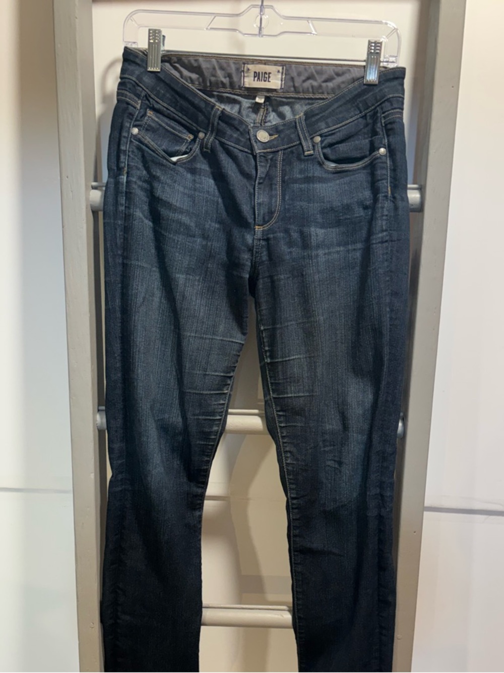 PAIGE 28 women’s Skyline Straight denim Jeans, boutique, normcore, clean girl